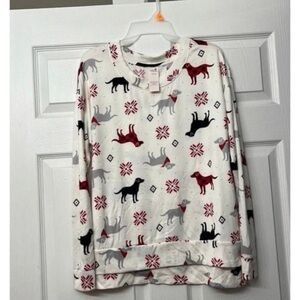 Womens Buttery Soft Top with dog print || Large, Extra Large